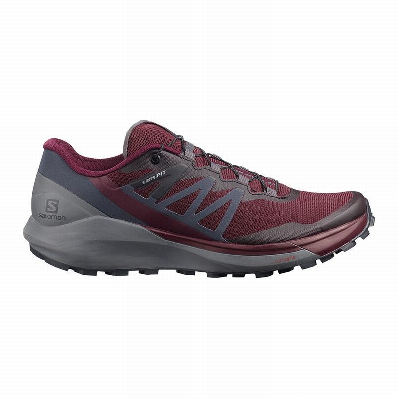 Salomon SENSE RIDE 4 Zapatillas Trail Running Mujer - Burdeos - Colombia (41302-KCGJ)